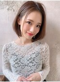 【Lond  Alexia】柴田知亜希　前髪なし　大人フェミニンボブ♪