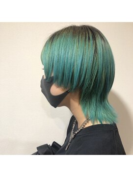 サンク(thank) マッシュウルフ×ミントグリーン