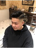 スキンフェードサイドパート