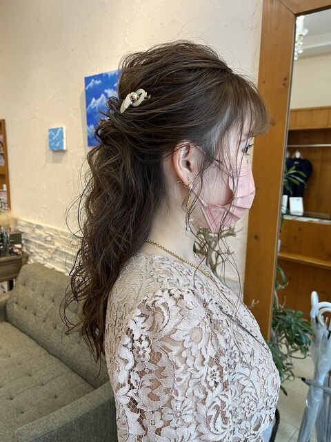 【目黒不動前】結婚式ヘアセット・ハーフアップ