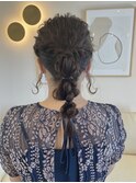 結婚式ヘアセット ぽこぽこアレンジ
