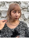 ミルクティーベージュボブ