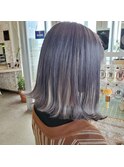 ボブ/切りっぱなし/ダブルカラー