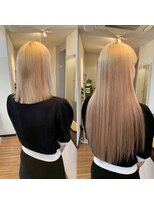 アンククロス 青山店(ANKH CROSS)&nbsp;【Mizuki】ハイトーンエクステbefore&after