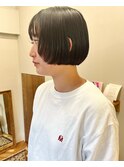 顔まわりがかわいい前上がりボブ*