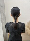箔付きタイトヘアアレンジ/大宮東口タイトヘアアレンジ