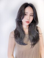 ボヌール 銀座並木通り店(Bonheur)&nbsp;【銀座】センターパートレイヤー韓国ヘア黒髪エアリーロング