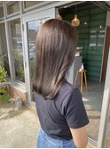 ブリーチなしダブルカラー"オリーブブラウン"