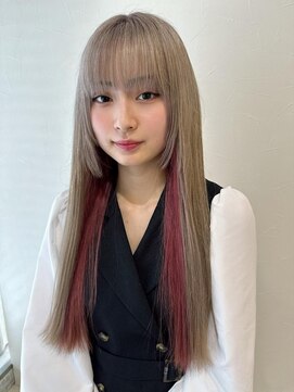 ファブ 千葉店(FaB) フルバング/似合わせカット/レッドブラウン/千葉駅