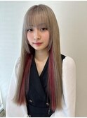 フルバング/似合わせカット/レッドブラウン/千葉駅