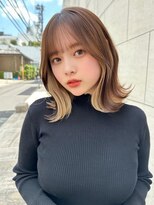 レイリー 原宿 表参道(Rayreee)&nbsp;大人かわいい インナーカラーボブ くびれボブ 原宿/表