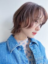 フリティ 大阪西梅田店(friity)&nbsp;オリーブベージュショートミニボブグレージュブリーチレイヤー