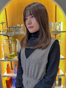 ロンド パルティール 大宮(Lond partir) ナチュラルブラウンカラー×ローレイヤースタイル