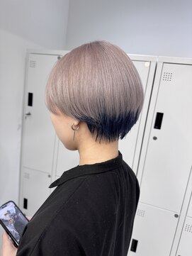 ペレ 栄店(PELE) デザインカラー/レイヤーカット/ウェットヘア/オリーブベージュ