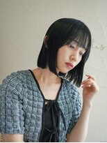 マセナ(Masena)&nbsp;2.30代大人可愛いタッセルボブ×ネイビーブルー