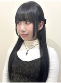 黒髪ロング