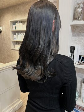 キャアリー(Caary) 福山美容室Caary イルミナカラー透明感オリーブグレー10代20代