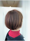小顔似合わせカット+艶髪暖色系カラー+高濃度アミノ酸パウダー