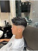 スキンフェード×パーマ