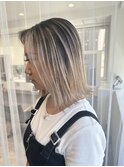 ハイライトバレイヤージュダブルカラーケアブリーチ20代30代40代