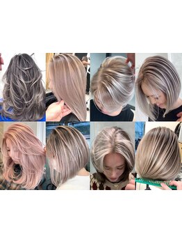 4ヶ月放置してても綺麗なバレイヤージュ/色落ちまで計算した最高カラー［仙台/ブリーチ/ハイトーン］