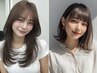 【口コミご協力でお得☆】カット+クイックトリートメント付きカラー￥11000