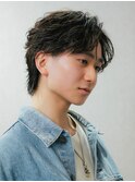 フェザーパーマセンターパート毛流れパーマニュアンスパーマ
