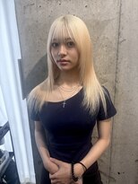 ラニヘアサロン(lani hair salon)&nbsp;ブロンドカラー/ハイトーン/ケアブリーチ/抜きっぱなし/レイヤー