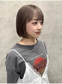 暗めカラーグランマッシュデザインカラーフェイスフレーミング