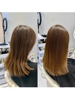 エクララ(eclala)&nbsp;［Before→After］ハイトーン×縮毛矯正【美髪矯正】