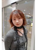 コテ巻き風ボブパーマ