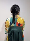 【Cuem 諏訪】卒業式ヘア カチモリ 袴着付け