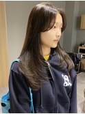 小顔見せ顔周りレイヤーセミロング