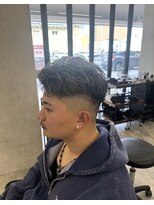 カンゴールサロン 富山セントラル(KANGOL SALON)&nbsp;ホワイトメッシュ、極道パーマ