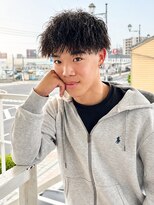 ユイマァルスロウ 倉敷(YUIMARLSLOW)&nbsp;倉敷メンズパーマ20代30代40代波巻きツイストスパイラルパーマ