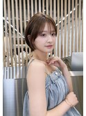 【河井2026年最新ボブスタイル】ショートボブ×明るいベージュ