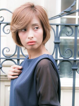 リリアン 青山(relian) 長めな流し前髪でエレガントな大人ショートに☆relian青山