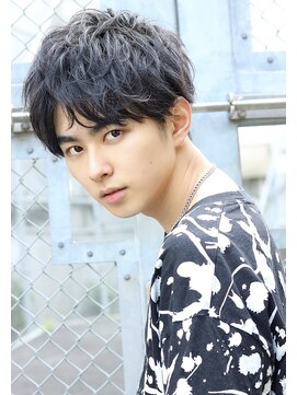 ネイビー(NAVY) マッシュ×ソフトツイスト!山崎賢人風 パーマヘア!