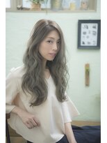 ヘアーミューズ リベロ(hair muse Livero) 【Livero】センターパートロング×ブルージュ 3