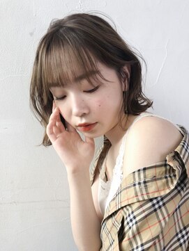 アイティーバイアルバム 八王子店(IT by ALBUM) 外ハネボブ_くびれミディイヤリングカラー_38314