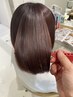 髪質改善艶髪メテオカラー+カット（前処理、後処理付）¥17600→¥15400