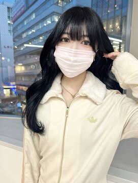 ミョンシル 【myonsil 山田】くびれ韓国ヘア/ブルーブラック