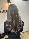 アッシュベージュ/ロングヘアー