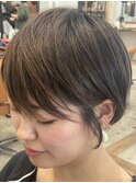 首を綺麗に見せる!!丸さを残した可愛らしいショートスタイル!