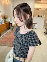 ヘアー アイス カンナ(HAIR ICI Canna)&nbsp;くびれミディ/くびれスタイル/外ハネボブ/顔まわりレイヤー