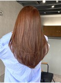 【Alen】レイヤーロング+ピンクベージュ