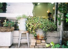 ファブ(fab.)の雰囲気（窓の外からも見える観葉植物。リラックスしてお過ごしください。）
