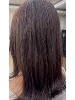 アール ヘアーアンドメイク 妻田店(R Hair&Make)&nbsp;ラベンダーグレージュ×くびれレイヤー