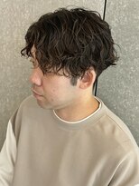 ニアウ 太田店(Niau)&nbsp;ツイストスパイラルパーマメンズボブ群馬太田眉毛