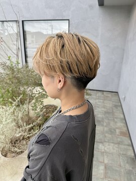 ドロップ ウタヅ(Drop UTAZU) マッシュショート×刈り上げ